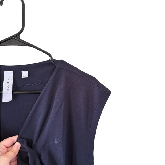 Carven NEW Cinched Cord Navy Dress - Picture 5 of 10